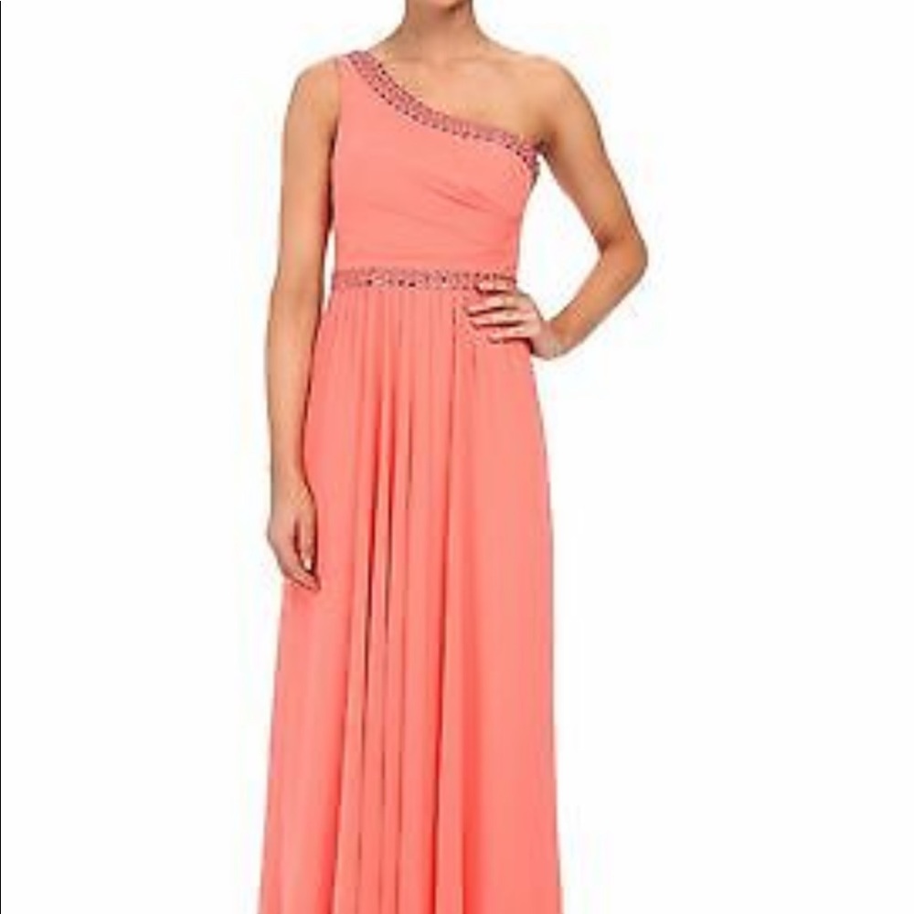 BCBG one shoulder Gown